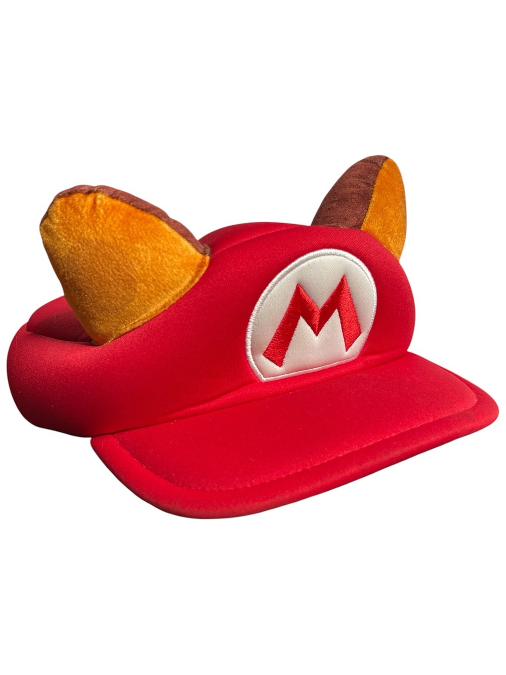 Official Nintendo Super Mario Bros 3 Raccoon Tanooki Plush Hat Cap w/ Ears OSFM